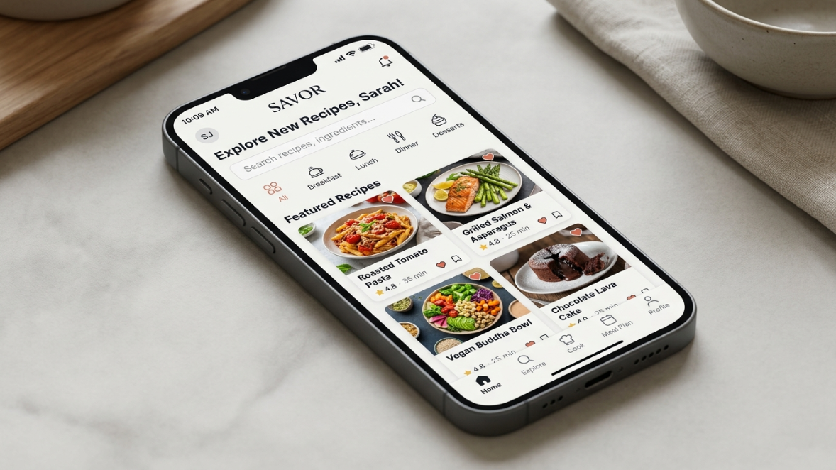 Biteflow Cookbook App